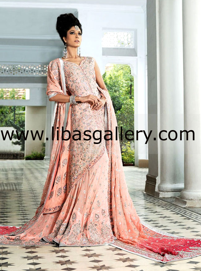 Peach Darena Bridal Wear