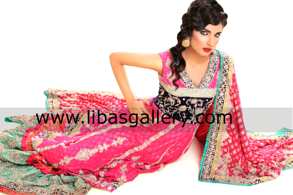 Hot Pink Adriana Bridal Wear