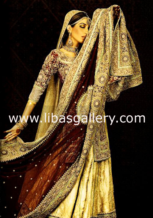 Royal Maroon Ritzy Bridal Wear