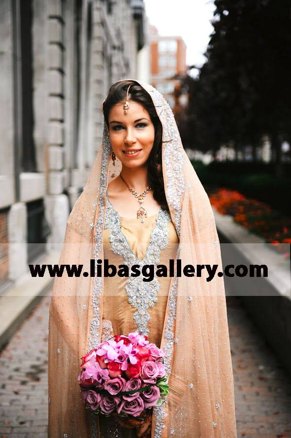 Peach Edmunds Bridal Wear