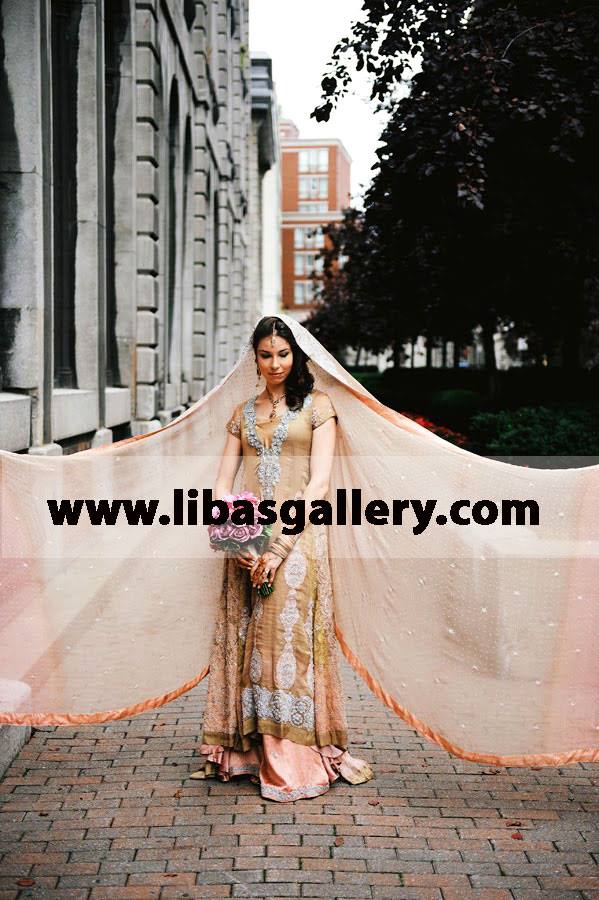 Peach Edmunds Bridal Wear