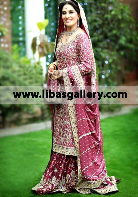 Berry Burgundy Misder Bridal Wear