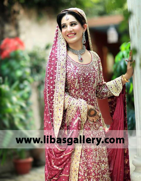 Berry Burgundy Misder Bridal Wear