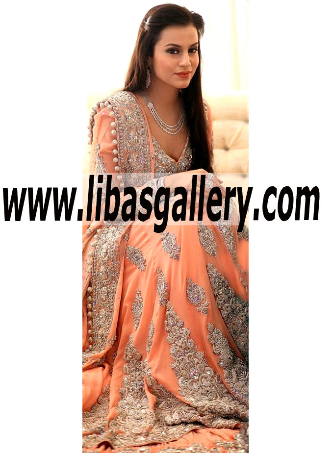 Peach Marisa Bridal Wear