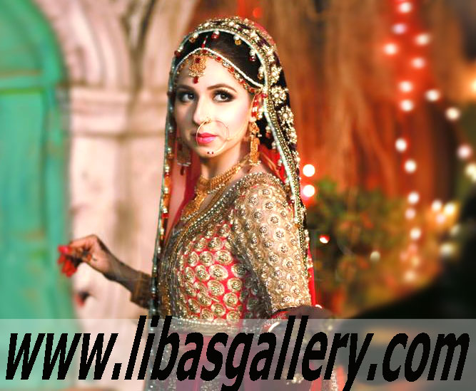 Mesmerizing Bridal Wear Anarkali Style Dress for Wedding and Special Events