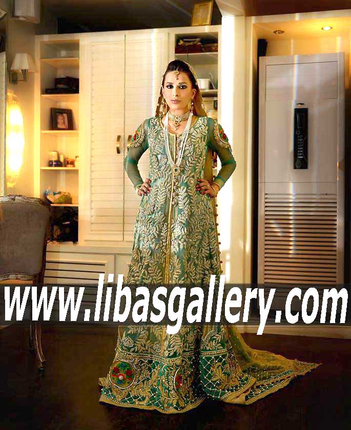 MAGNIFICENT Bridal Wear Heavy Embellished Anarkali