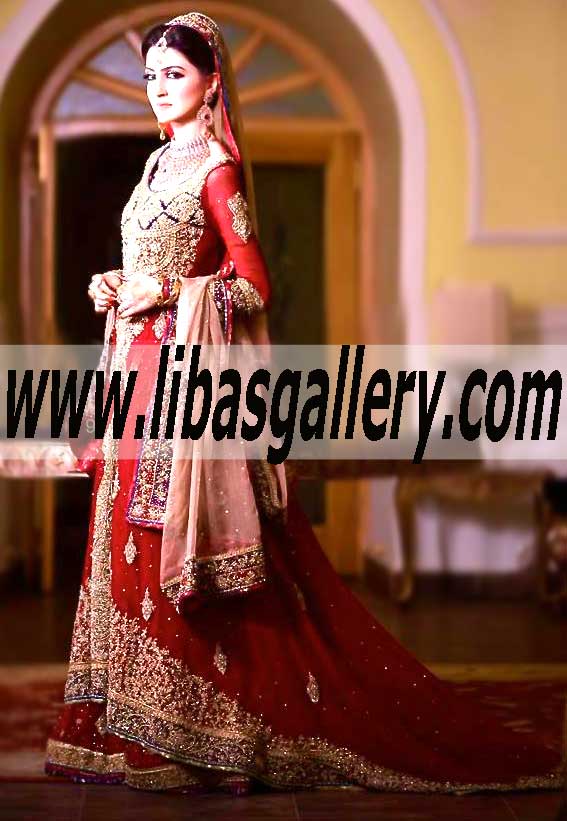 Imaginative Traditional Wedding Dress With Sharara