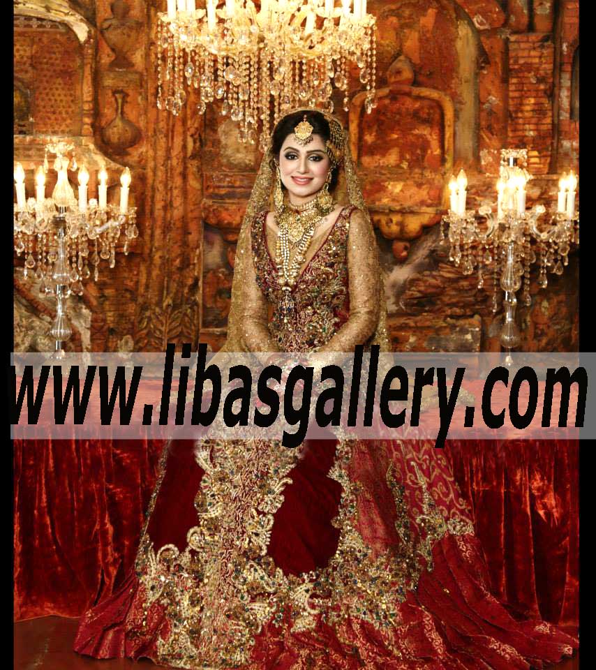 Outstanding Designer Gown with Majestic Embroidery