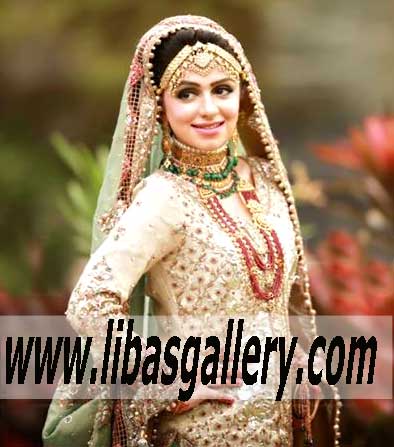 Extremely Stylish Designer Bridal Wedding Sharara for Big Day