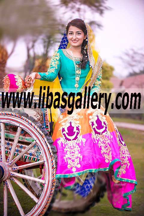 Glorious Bridal Lehenga with Heavy Dupatta for Wedding and Special Events