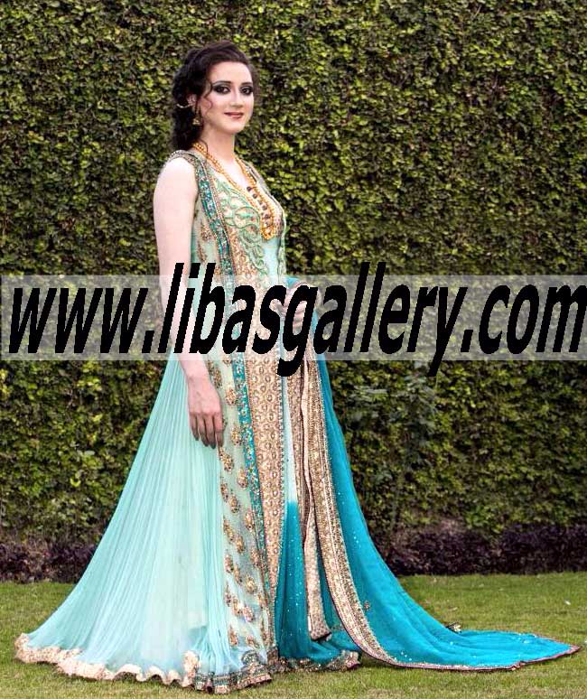 Enthralling Bridal Dress with Amazing Embellishments and Colors