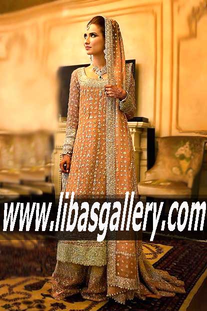 LUXURIOUS WEDDING LEHENGA Dress for Reception and Valima