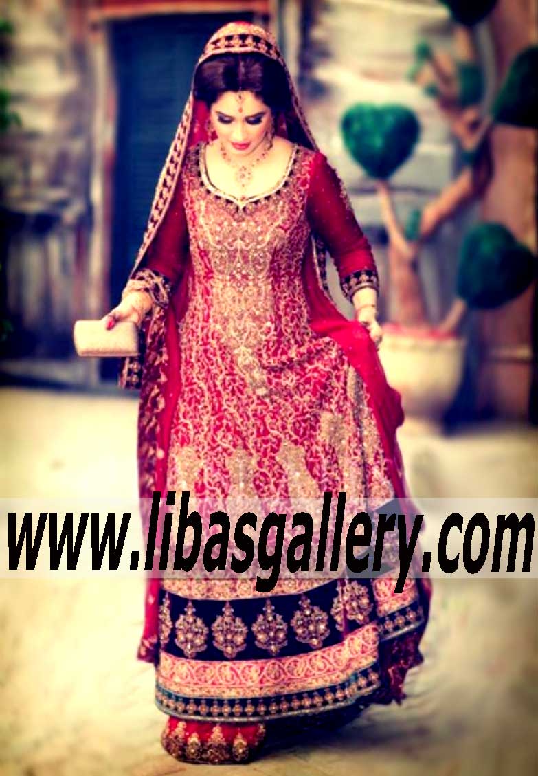 EXTREMELY BEAUTIFUL BRIDAL Dress with Elegant and detailed Embellishments