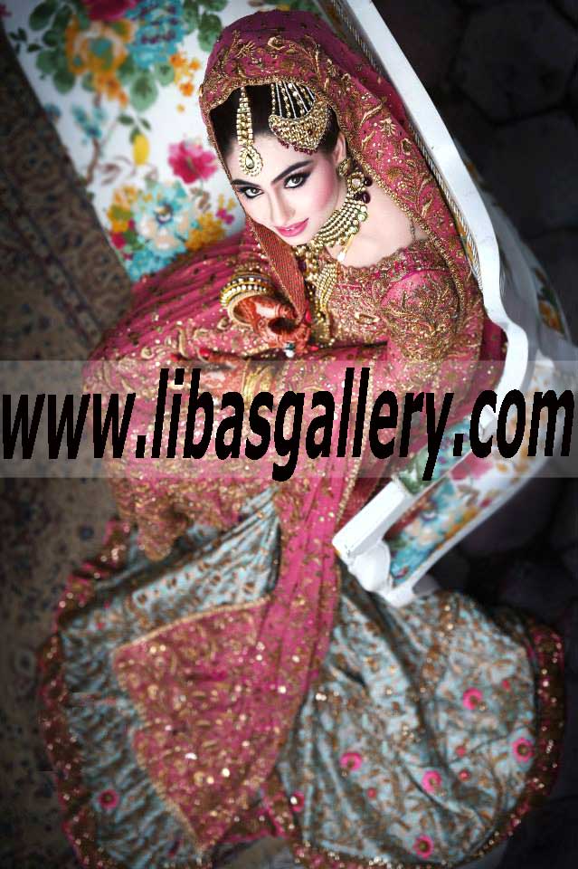 Lavishing Bunto kazmi Bridal Wear Lehenga Dress for Wedding and Special Occasions