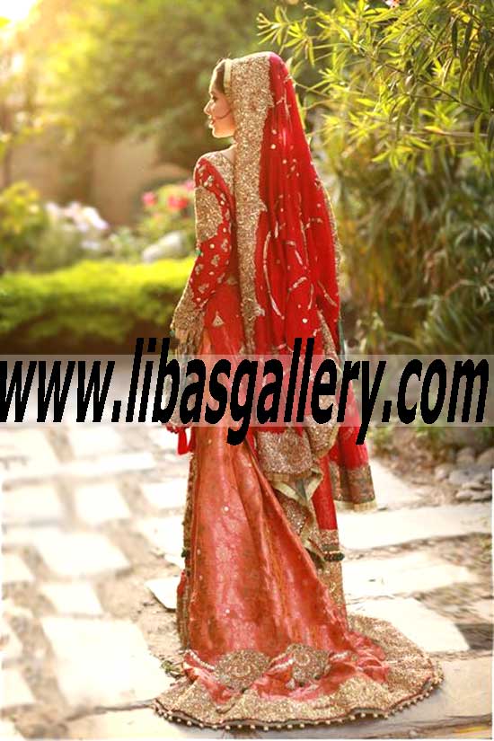 Stunning Bridal Wear with Stylish Sharara for Luxurious Weddings 