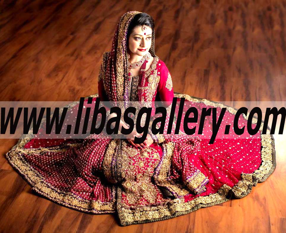 Enthralling RED Bridal Dress for Wedding and Major Events
