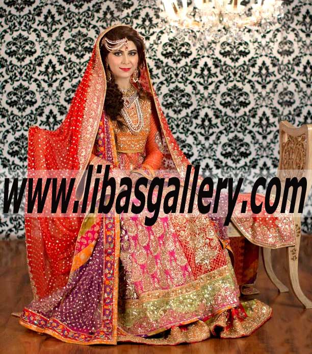 Luxurious Bridal Wear with Beautiful Embellishments
