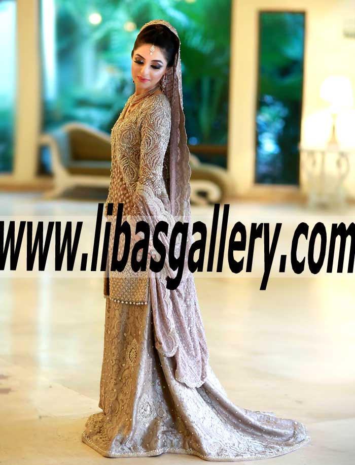 Astonishing Bridal Dress with Georgeous Lehanga for Valima and Wedding Reception