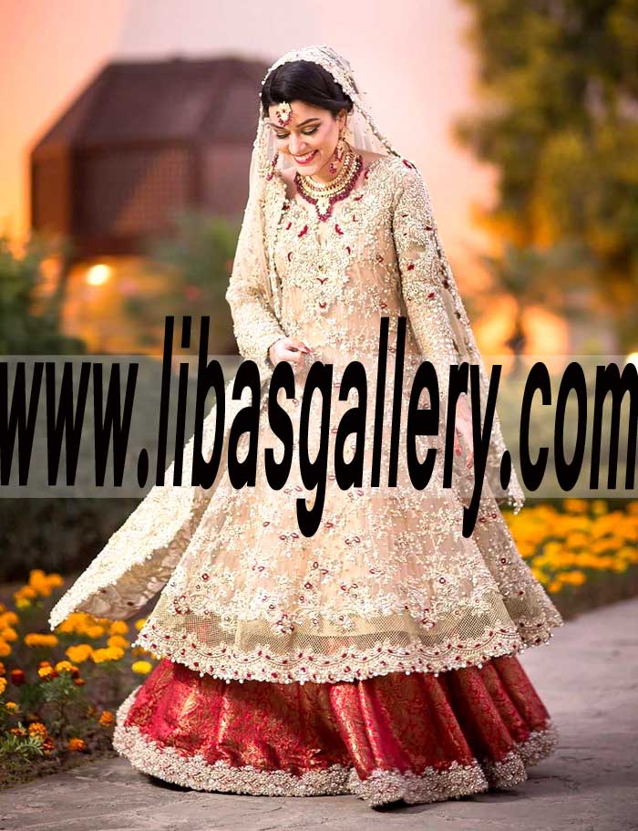 Majestic Designer Dress for Reception and Valima Event