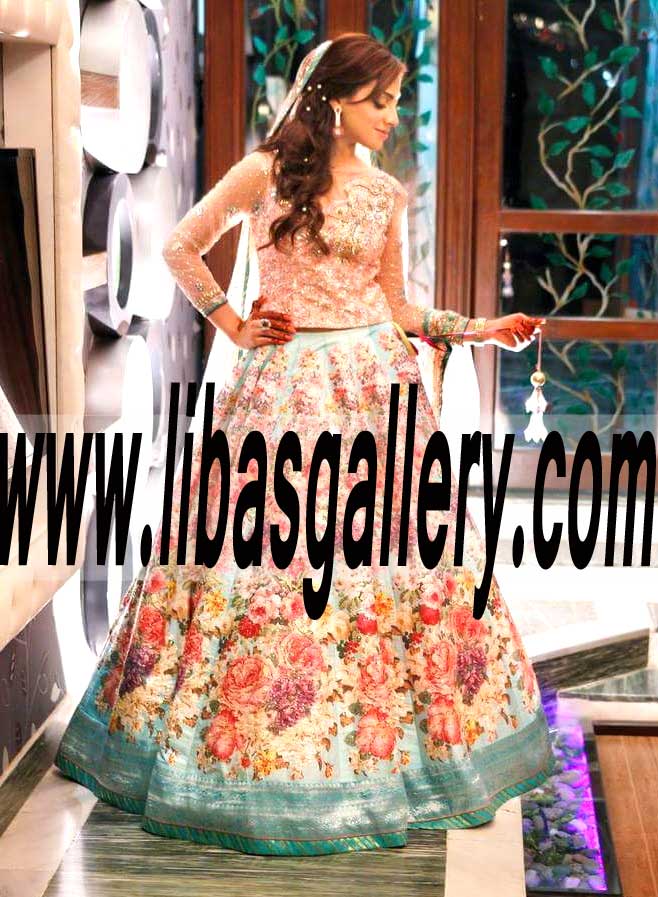 Voguish A line Wedding Lehenga Dress for Engagement and Special Occasions