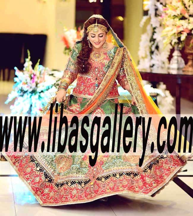 Designer Ali Xeeshan Bridal Sharara Dresses, Ali Xeeshan Bridal Gharara Dresses, Ali Xeeshan Bridal Lehenga Dresses Reston Washington DC US