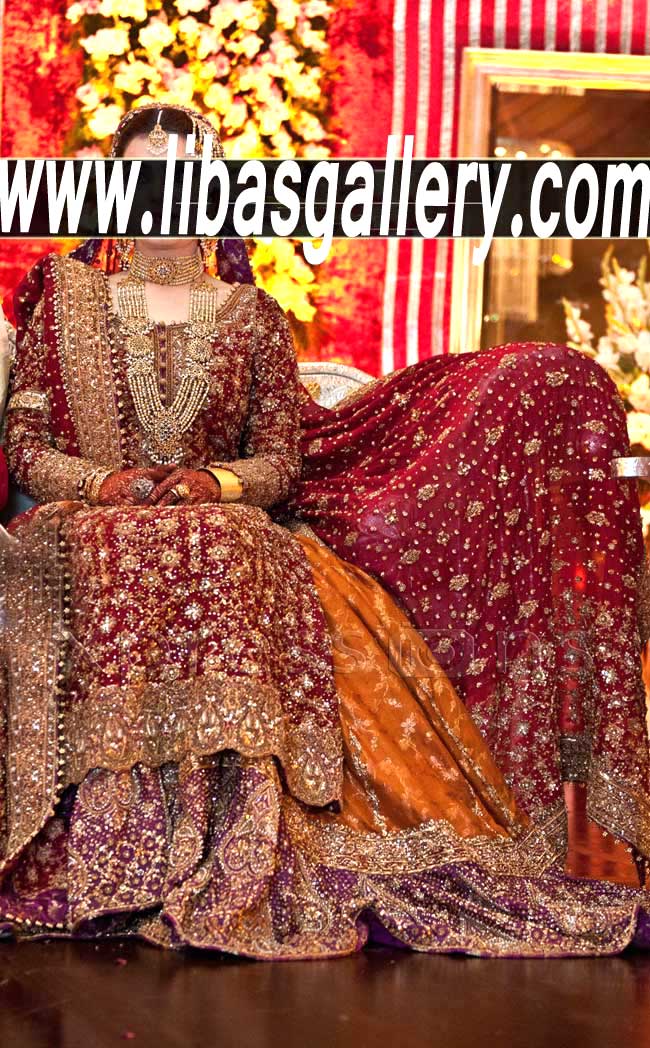 Designer Dr Haroon Bridal Sharara Dresses, Bridal Gharara Dresses, Bridal Lehenga Dresses Reston Washington DC US
