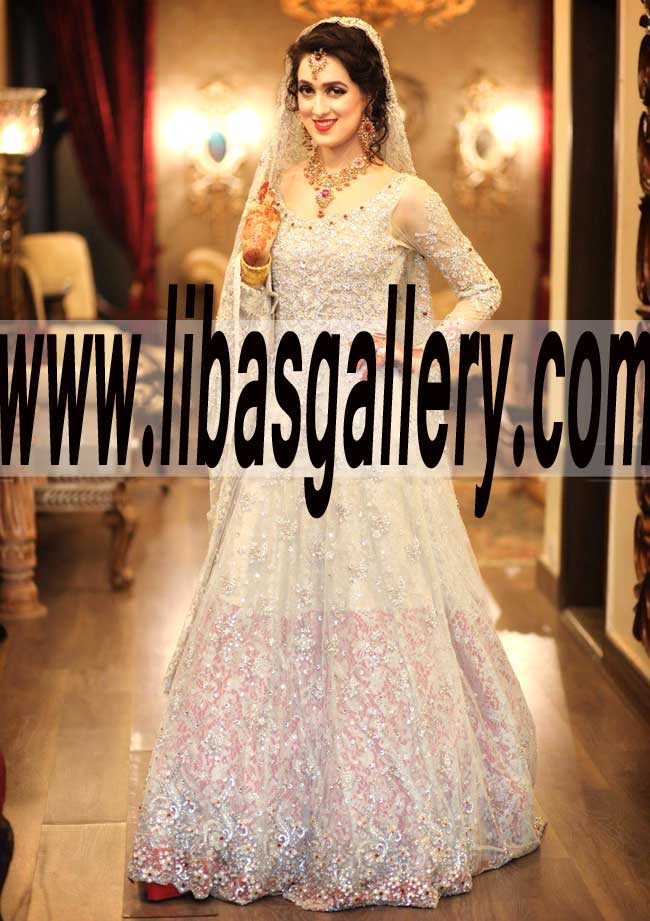 White wedding dresses online , shop for White wedding dresses, Glamorous Pakistani White wedding dresses 2016 Ilford UK