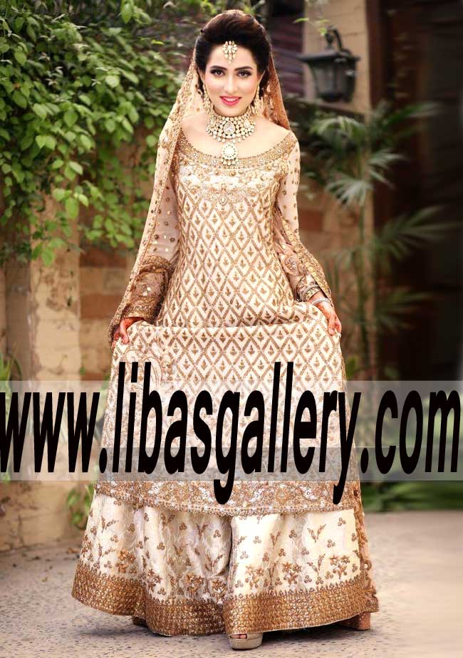 Whimsical Designer Bridal Wear Lehenga for Reception or Valima