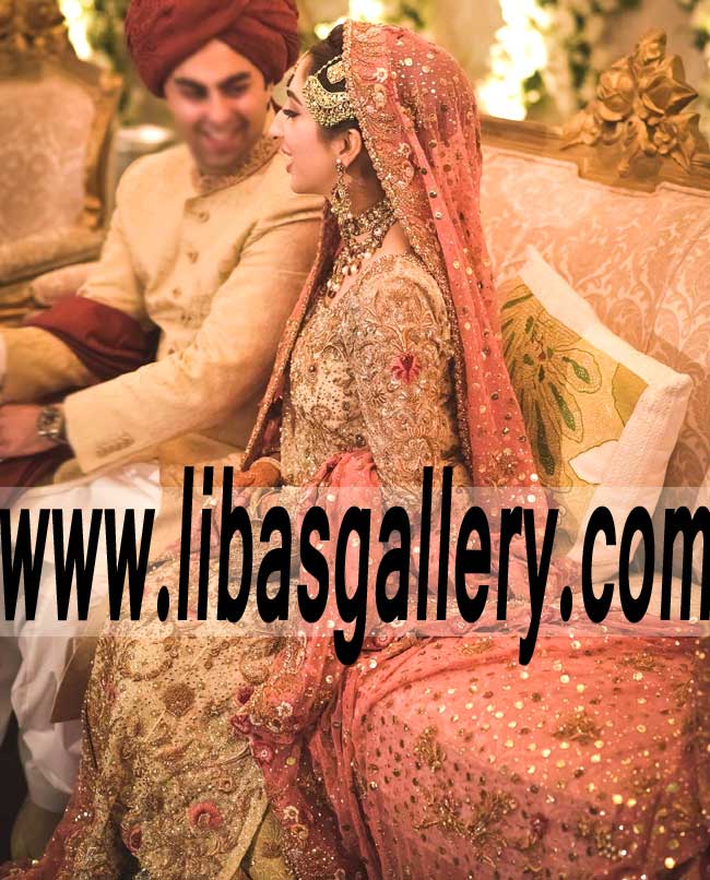 Vivid Bridal Wear Embellised Lehenga Dress for Wedding and Special Occasions