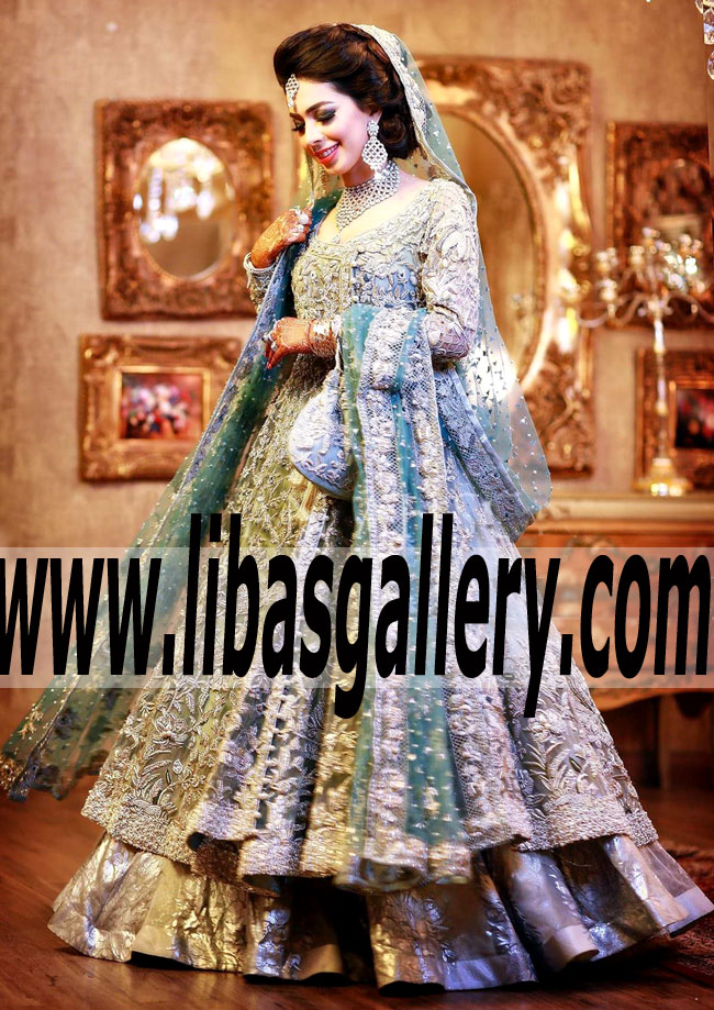 Stylish Designer ELAN Wedding Gown For Wedding And Special Occasions Bridal Anarkali Dresses Richardson Texas TX USA Latest Wedding Bridal Gown Designs