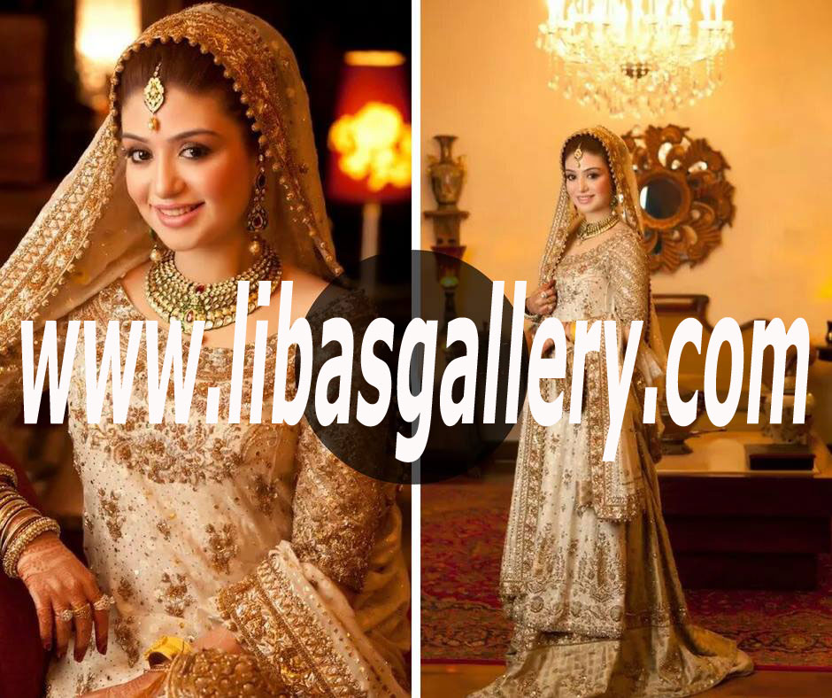 Bunto Kazmi Bridal Wear Pakistani Bridal Dresses Designer Bridal Dress Gharara Sharara Lehenga California CA USA
