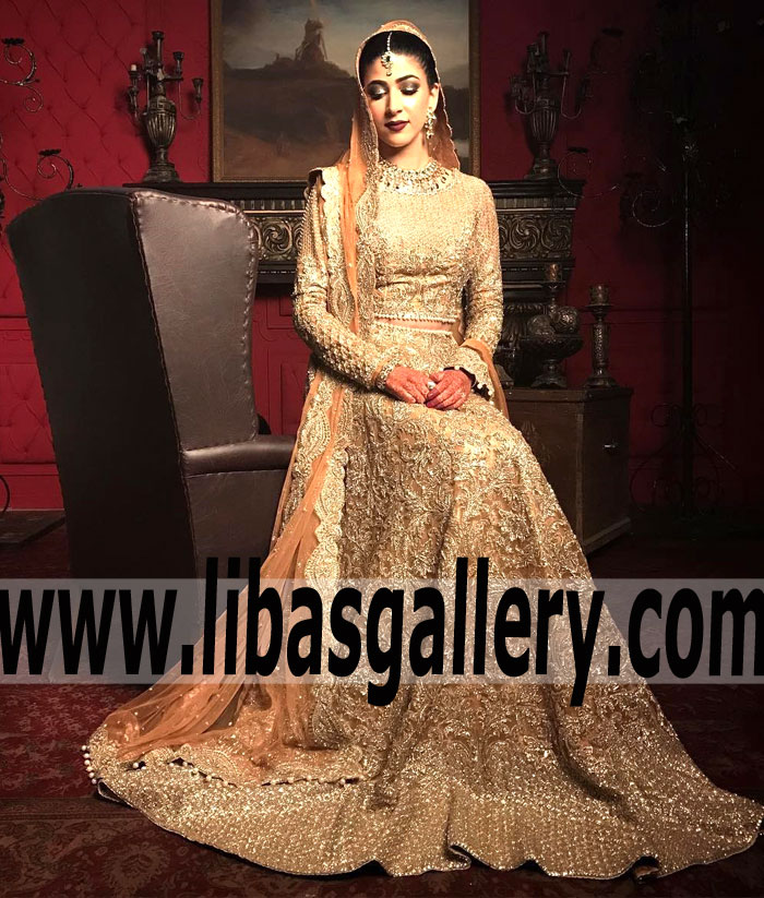 Faraz Manan Bridal Lehenga New Styles, The Latest Bridal Wear Trends 2017 New Jersey NJ USA