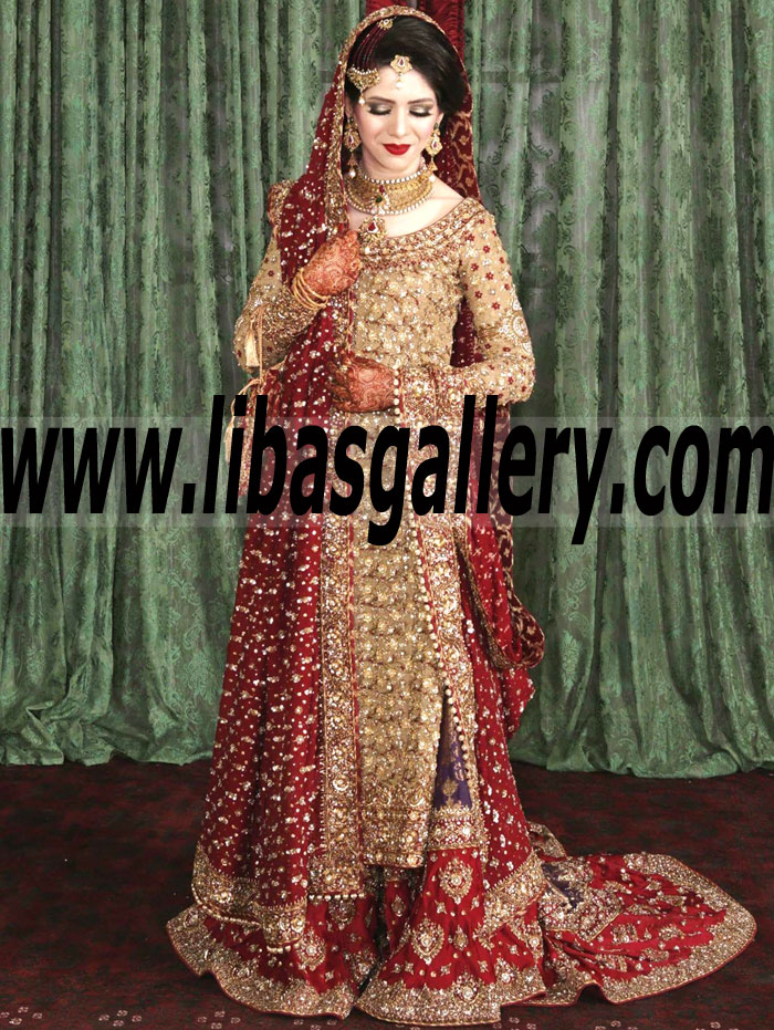 Vivacious Pakistani Designer Farshi Gharara
