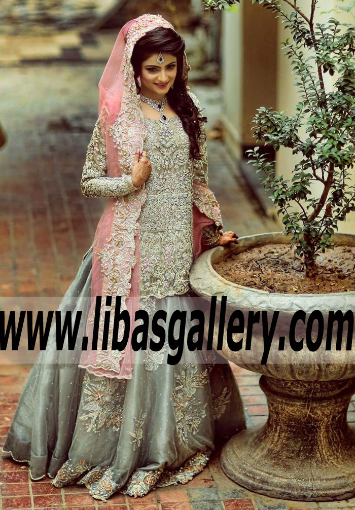 Traditional Pakistani Wedding Dress with Lehenga Jersey City New Jersey NJ USA Wedding Lehenga Designs 2018 Available for reservation