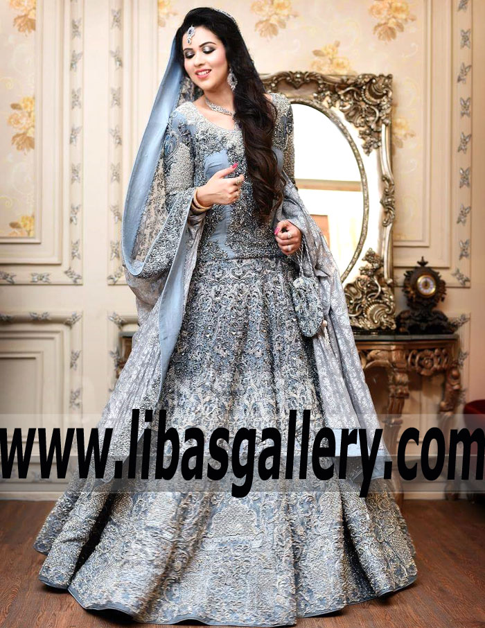 The Iconic Romance of a Long Length Bridal Lehenga