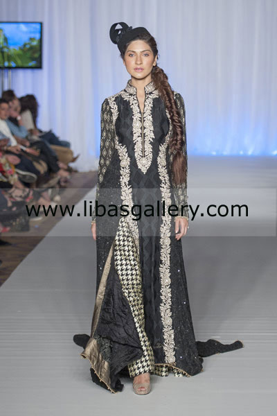Black Frascha Party Wear Dresses 