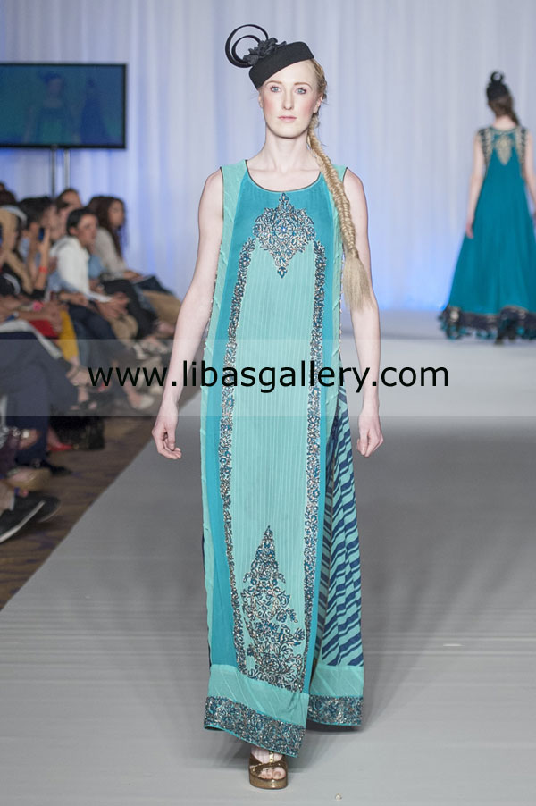 Pale Robin Egg Blue Parker Party Wear Dresses 