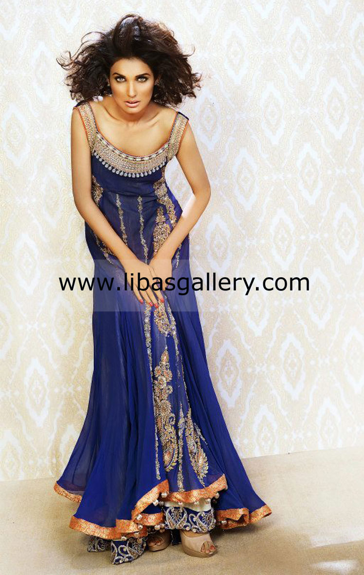 Asifa And Nabeel Anarkali Suits Online Shop, Asifa And Nabeel Anarkalee Dresses At Pantene Bridal Couture Week, Karachi 2013-14 Online Shop UK, USA, Canada, Australia