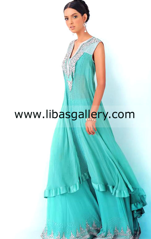 Blue Topaz Himalya Party Dress