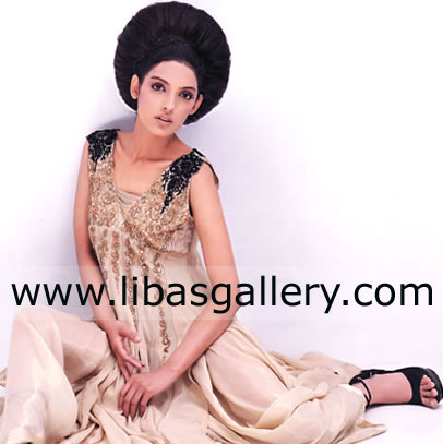 Beige Dulce Party Dress