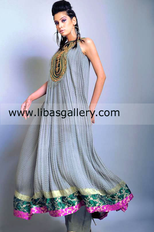 Lavender Gray Kimball Party Dress