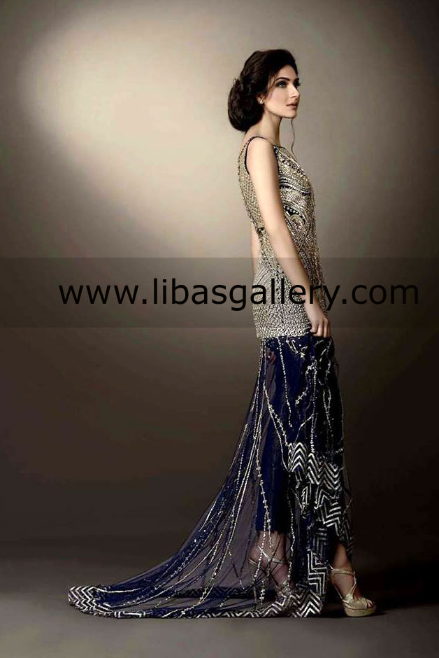 Oxford Blue Faustine Party Dress