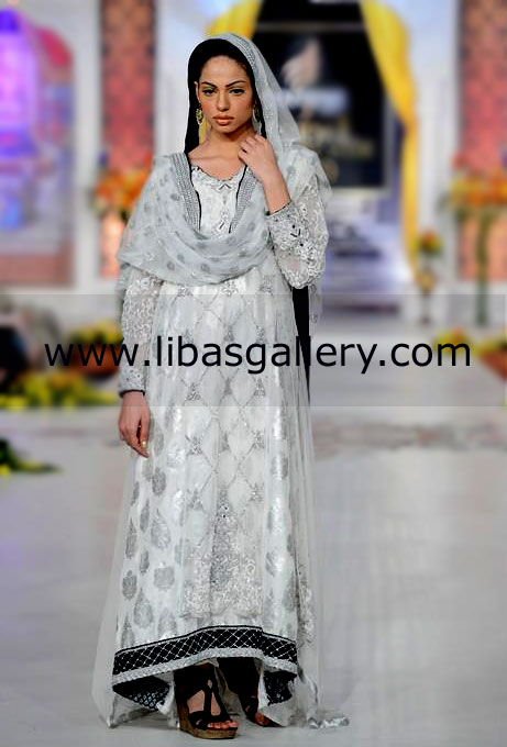 Pearl White Kruger Party Wear Dress