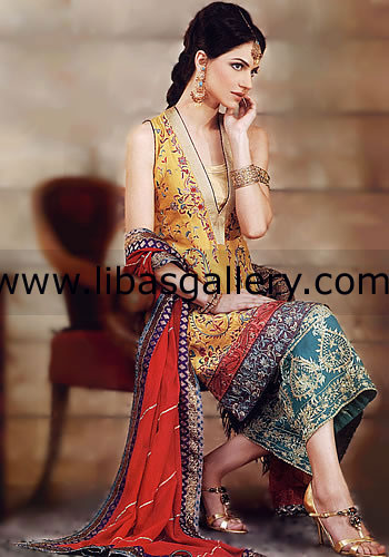 Golden yellow Wolver Party Dress 