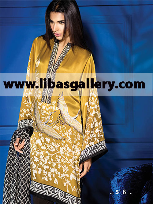 Sana Safinaz Silk Collection 2014 Wedding Dress for Party and Special Occasion