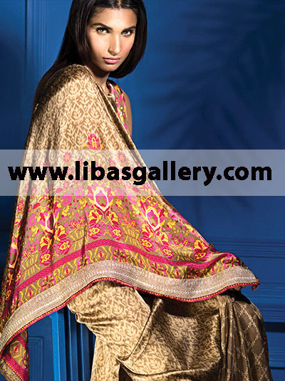 Sana Safinaz Silk Collection 2014 Graceful Party Dress for all Formal Occasions 1B