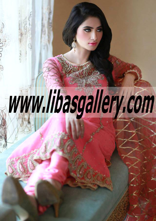 Pakistani party dresses for bridesmaid 2