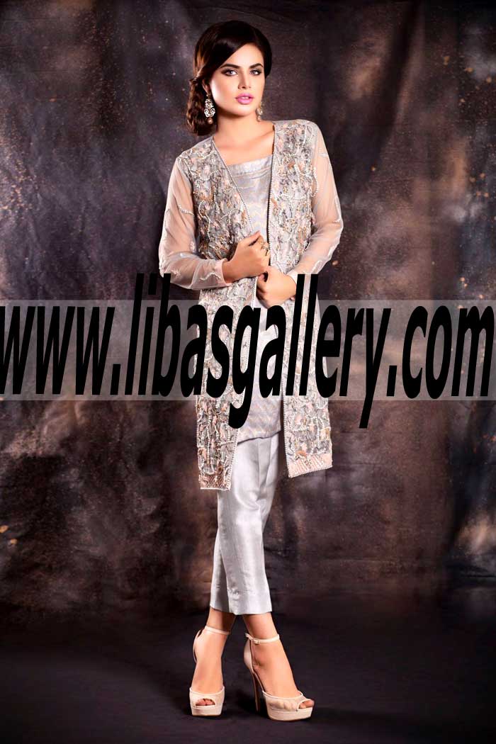 Outstanding Party Dress with Alluring and Gorgeous Embellishments for Wedding and Special Occasions