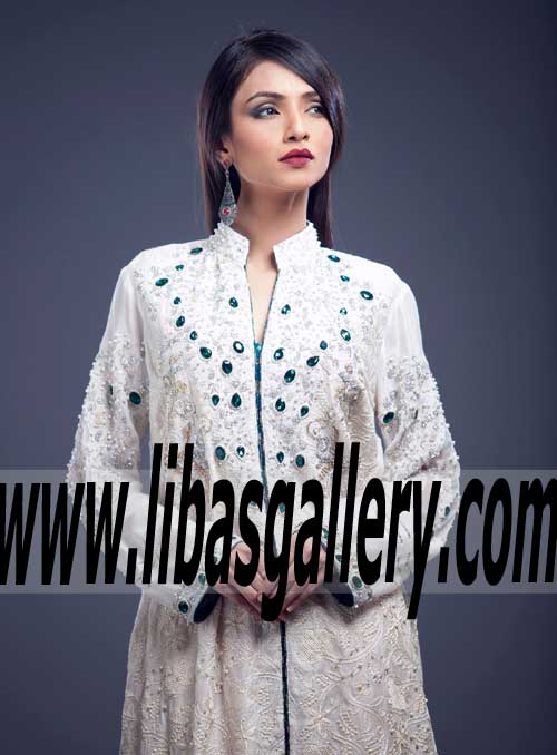 Buy Splendorous Resham Work Kameez Online for Shadi and Formal Parties
