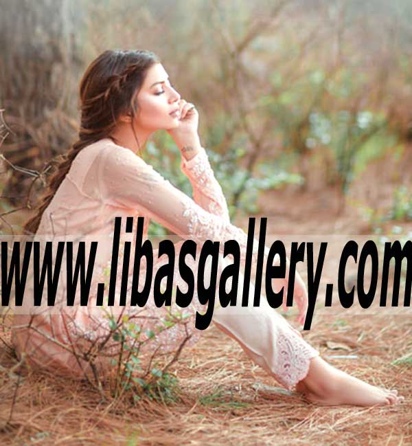 Nice Embroidered Party Suit for Evening and Formal Parties